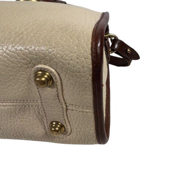 Dooney Bourke All Weather Leather Bone Brown Satchel Handbag Shoulder Bag Purse - Picture 16 of 16